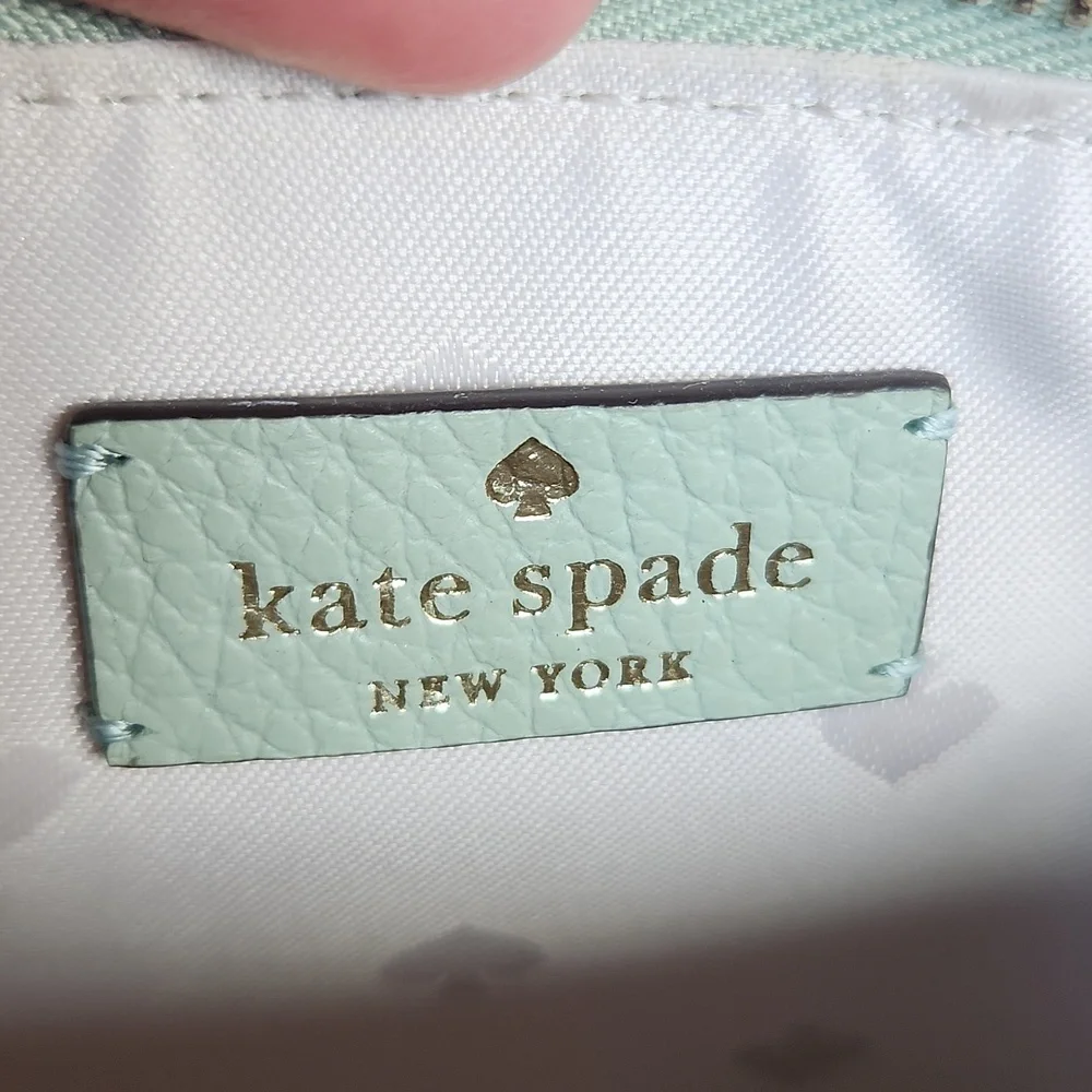 Kate Spade Leila Pale Green Convertible Shoulder Bag/Wristlet NWOT
